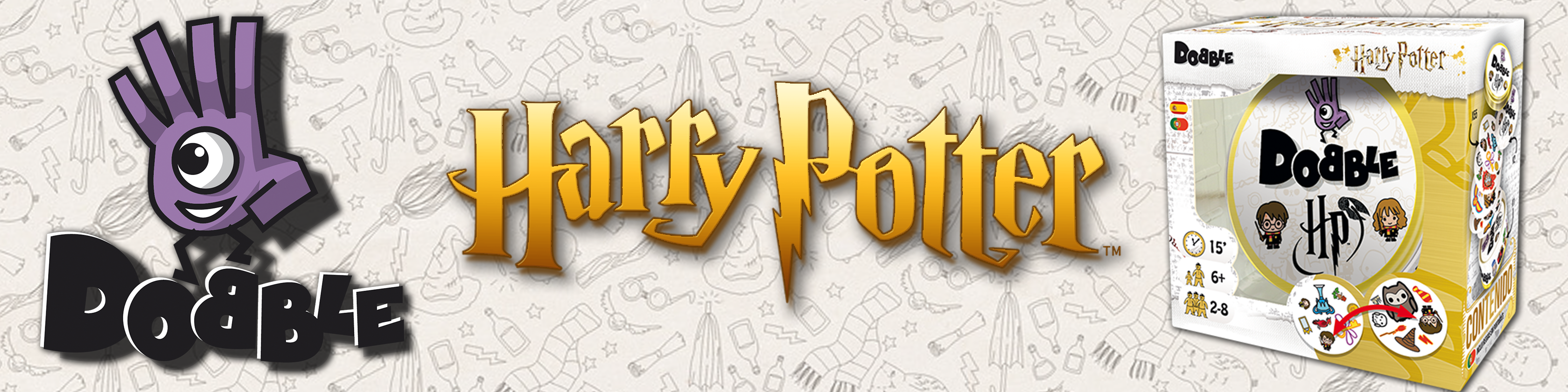 Asmodee Dobble Juego De Cartas De Harry Potter 6 años para 2-8 jugadores